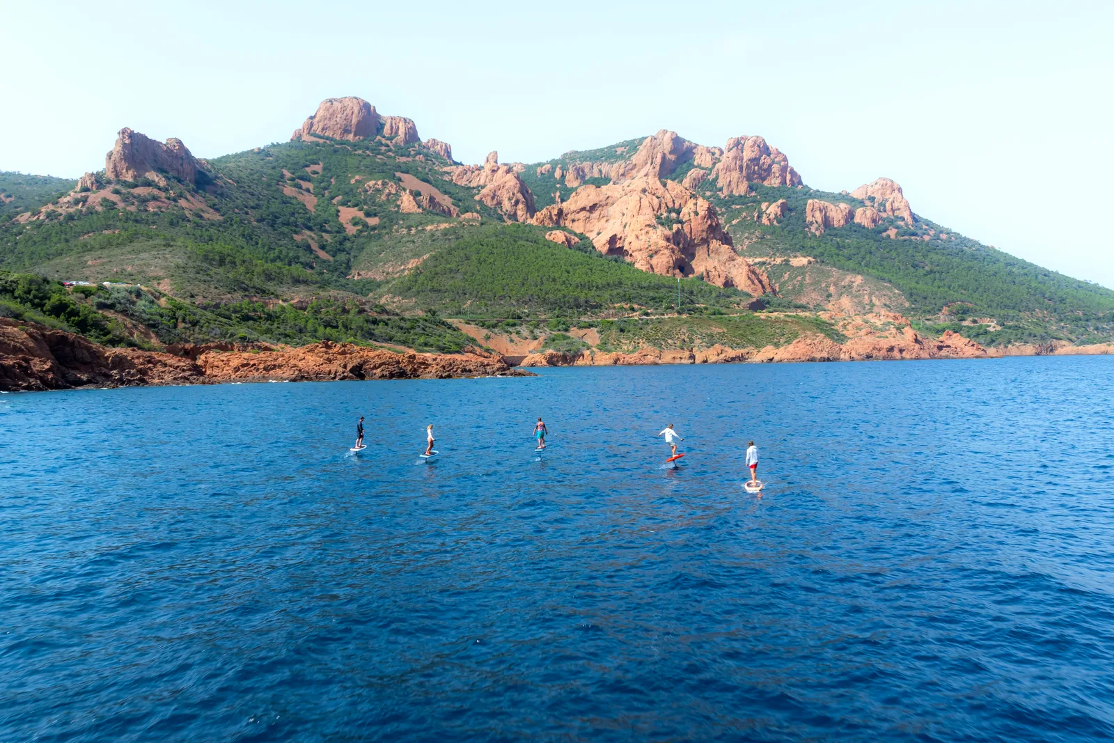 Vue aérienne du littoral et de ses dégradés.